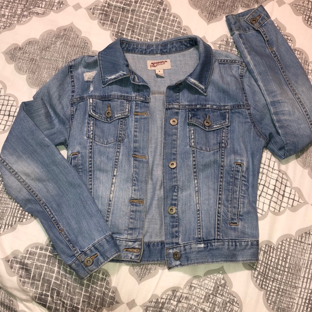 Lightly distressed Arizona Jeans denim jacket